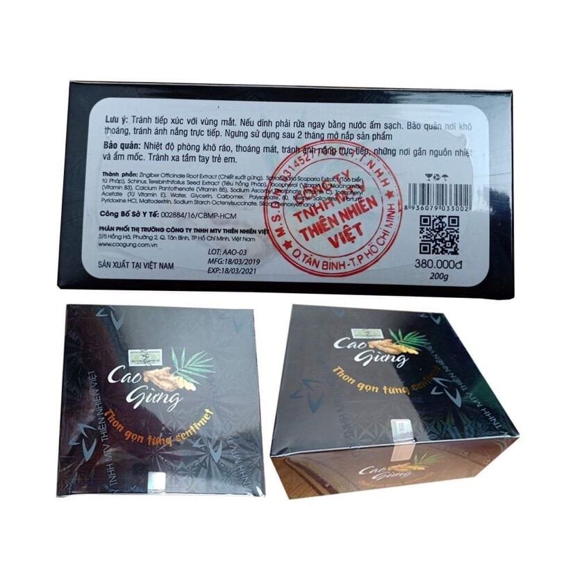 Cao gừng tan mỡ Thiên nhiên việt ( 250g )