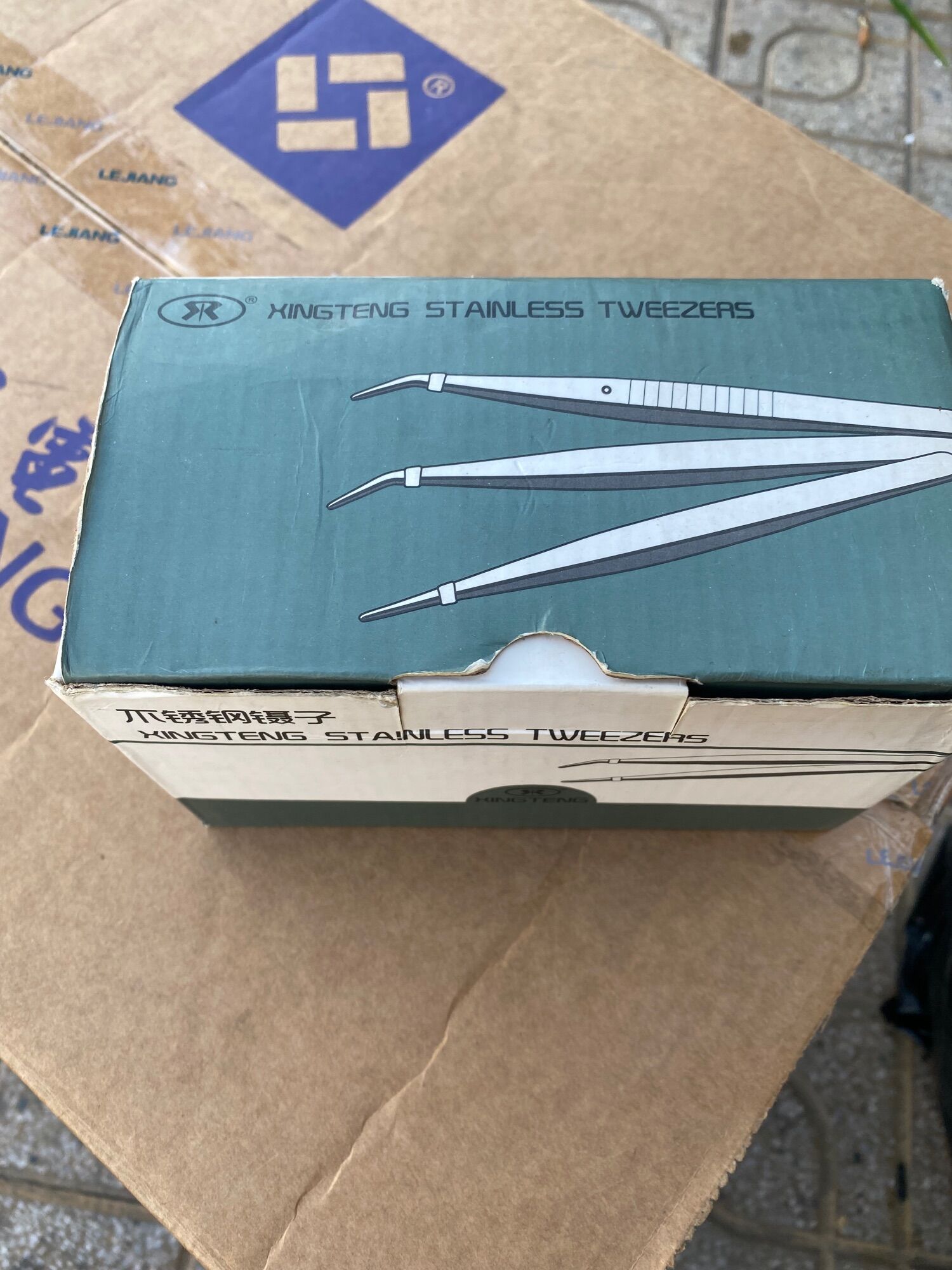 Nhíp gắp chỉ thẳng XINGTENG 10cm