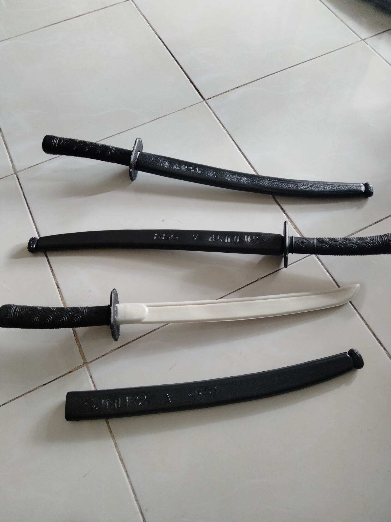 10 cây kiếm Samurai nhựa Đồ chơi trẻ em trong nhà, ngoài trời