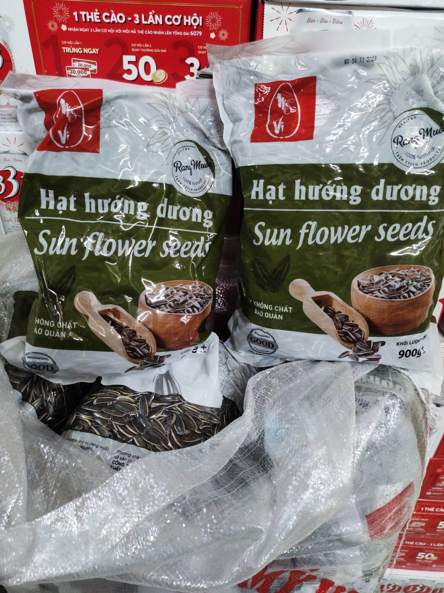 Hạt Hướng Dương Rang Muối Mỹ Vị (gói 900g)