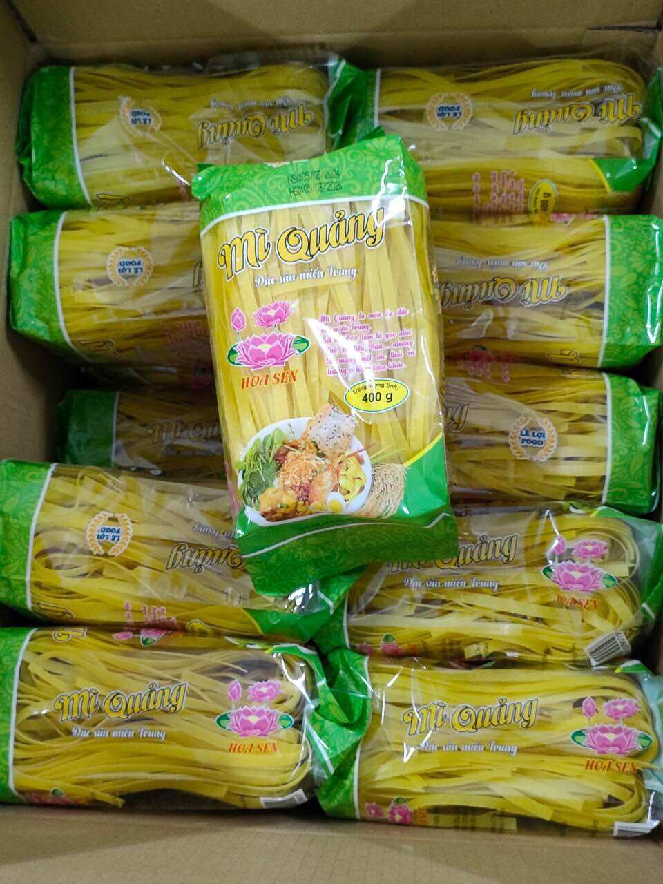 Combo 5 gói mì quảng 400g (bao bì mới)