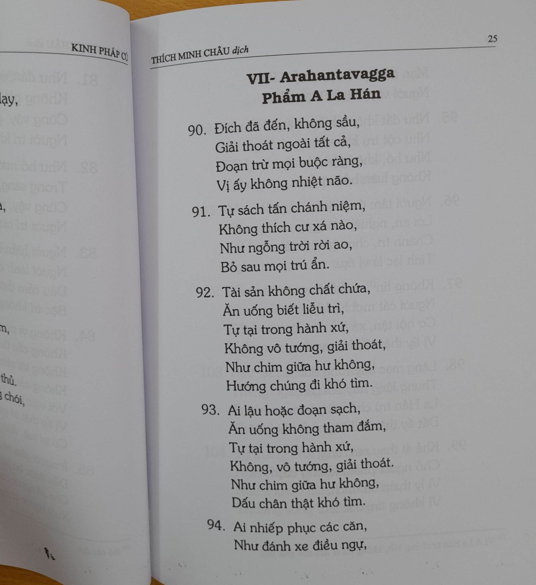Sách - Kinh Pháp Cú - Hòa thượng Thích Minh Châu dịch