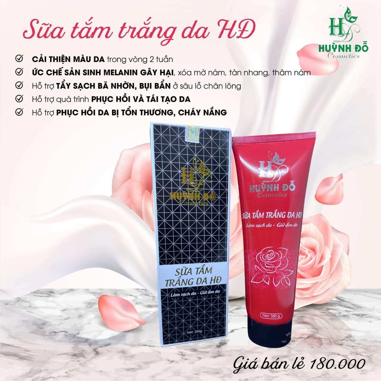 sữa tắm trắng da HUỲNH ĐỖ