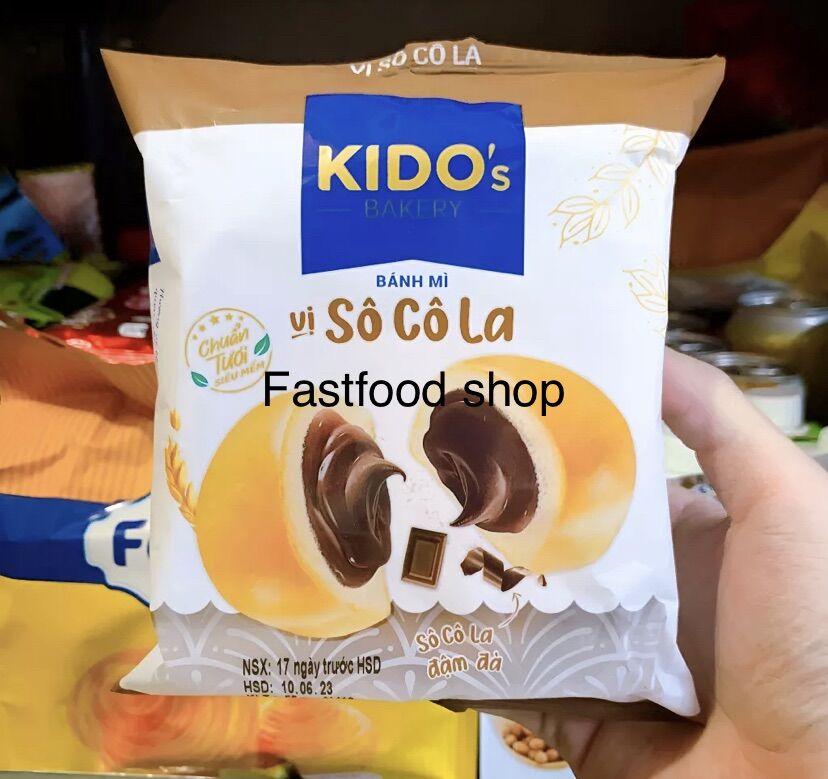 Combo 5 cái bánh mì tươi kido’s vị socola