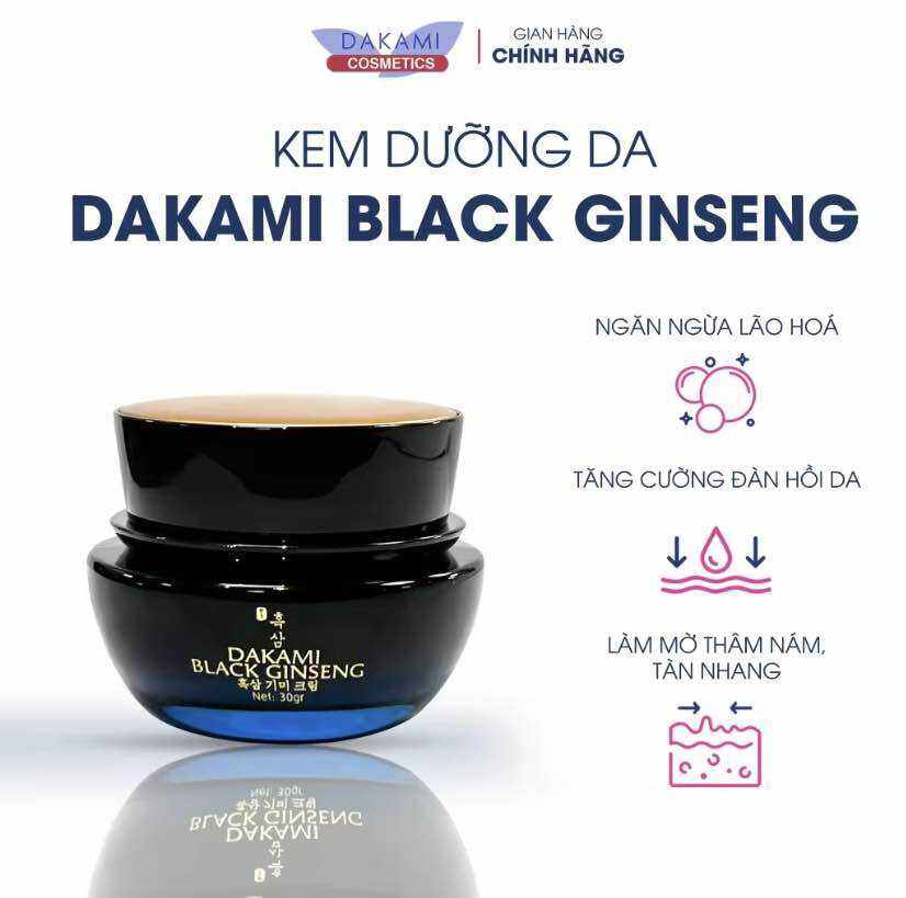 Kem nám nhân sâm đen - Dakami Black Gingseng Night