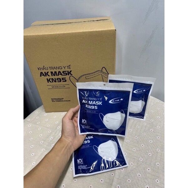[Bịch 10 cái]Khẩu trang y tế ak N95 Chinhsã