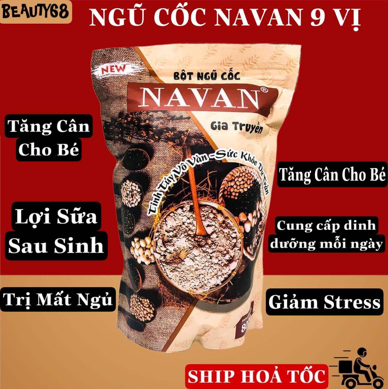 Ngũ Cốc Navan 9 Vị Gia Truyền Lợi Sữa Sau Sinh , Dinh Dưỡng