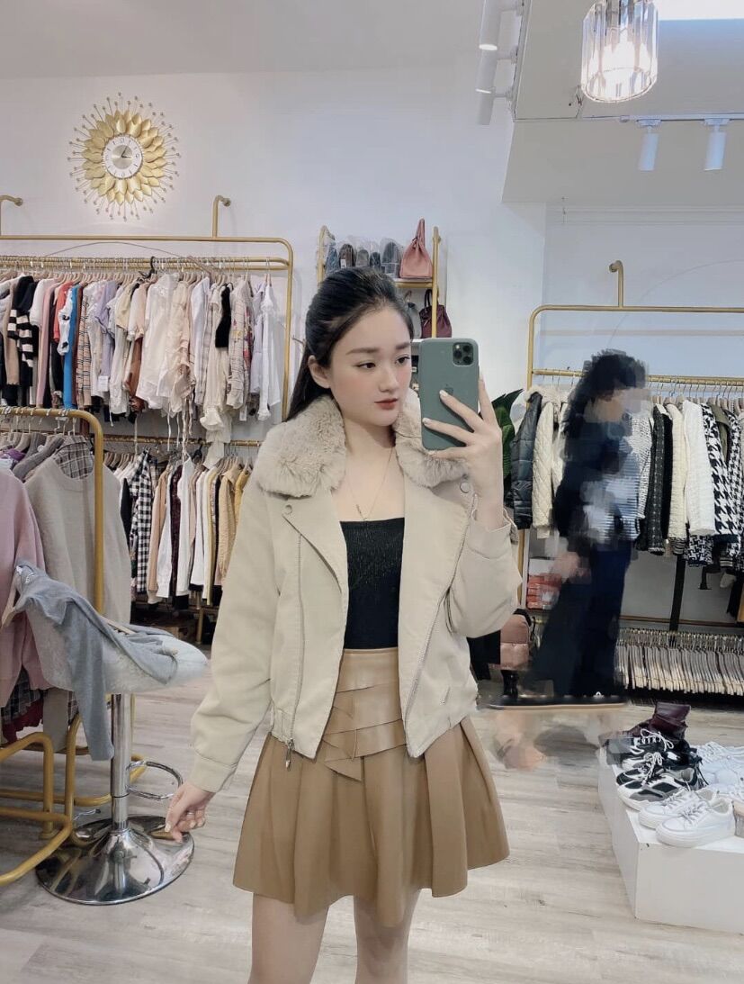 [MSA29]Áo khoác da nhung lót lông cao cấp