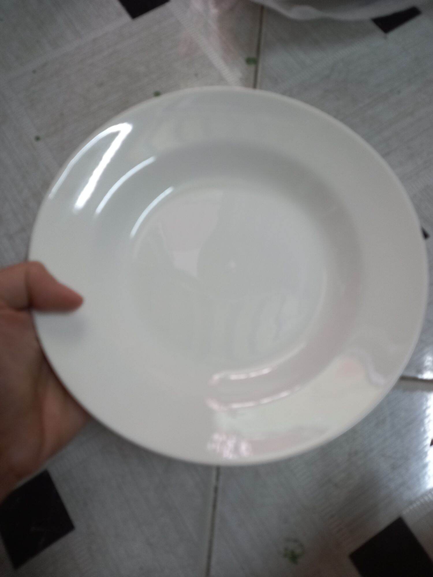 Dĩa gốm sứ tráng men 20cm