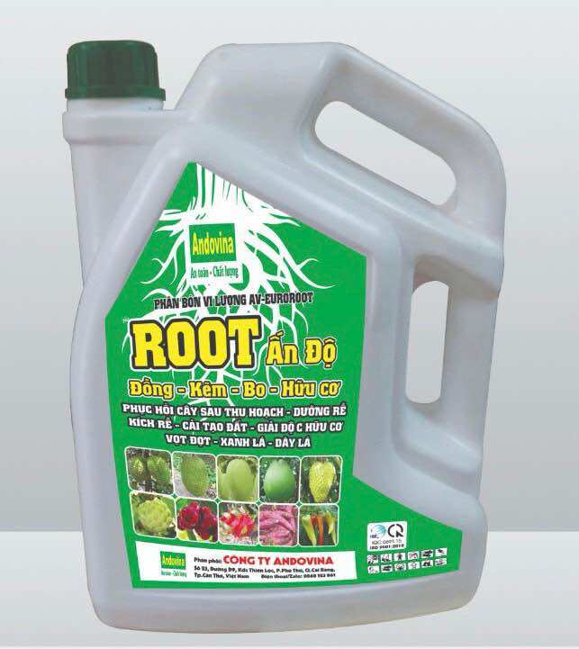 Root ấn độ 5 lít - phân bón ra rễ, đẻ nhánh, vọt đọt, lớn trái, phục hồi cây