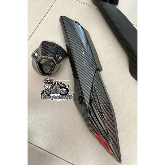 Ốp pô và Đít pô Winner V1 Đen Và Carbon