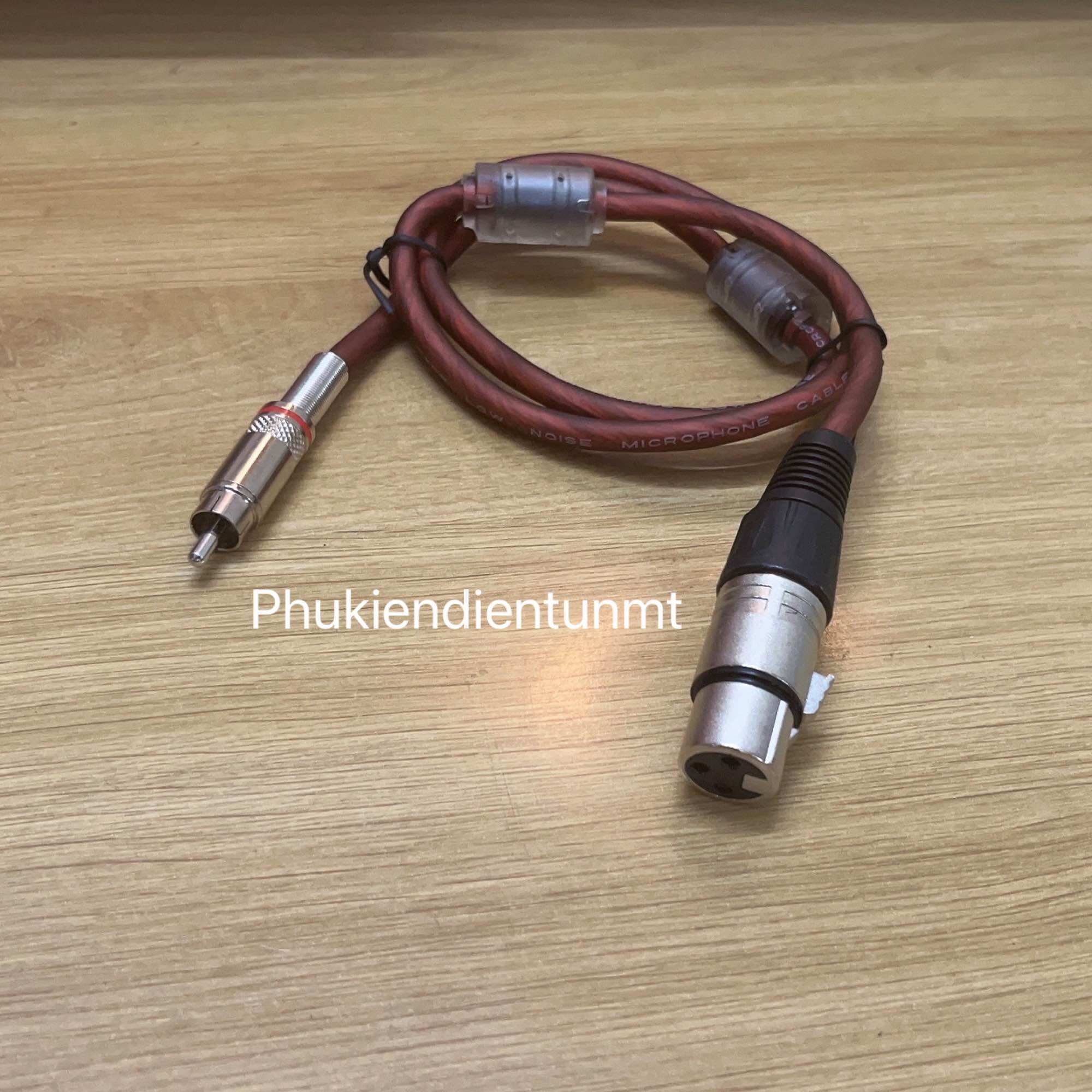 Dây canon cái ra av lọc nhiễu 0.8m