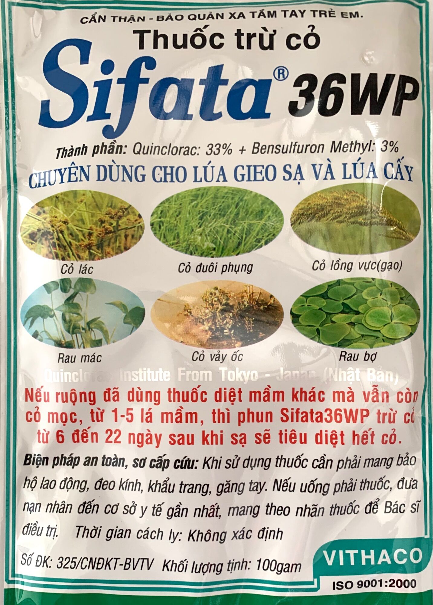 THUỐC TRỪ CỎ SIFATA 30WP GÓI 100g - CHUYÊN DÙNG CHO LÚA GIEO SẠ VÀ LÚA CẤY