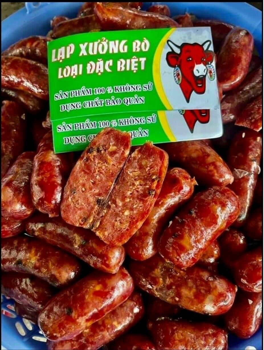Lạp xưởng bò 🌼🌼 💰 120k 500g lạp xưởng bò trứng muối 130k 500g