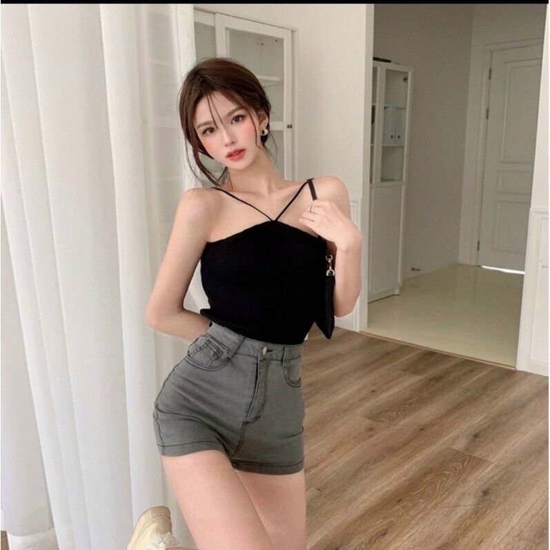 [HCM] ÁO KIỂU HAI DÂY CHÉO CỔ FROM DƯỚI 50KG