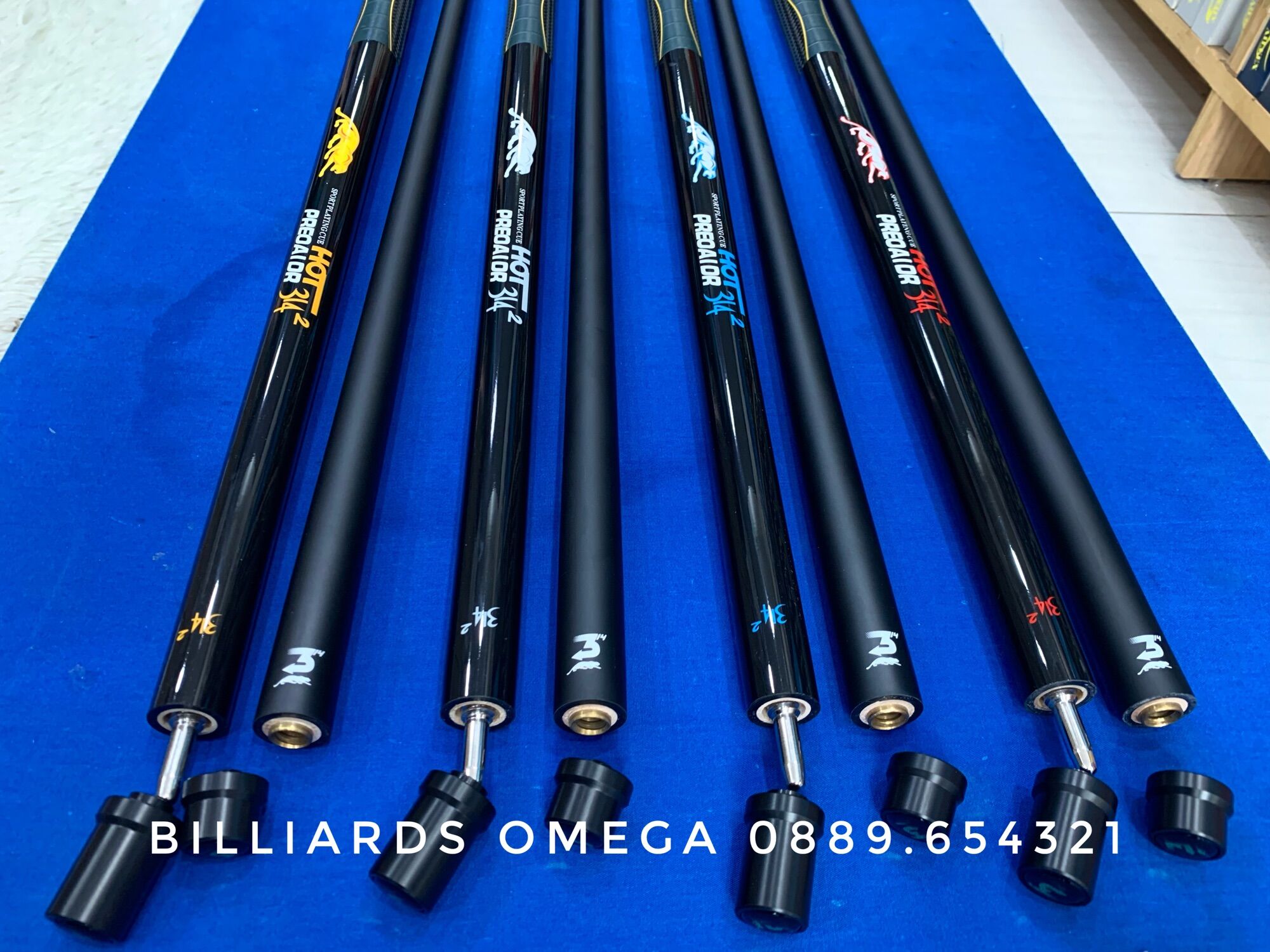 Combo Cơ/Gậy Bida Lỗ/Pool Preoaidr Ngọn Carbon 3/4 (Tặng Kèm Phụ Kiện)