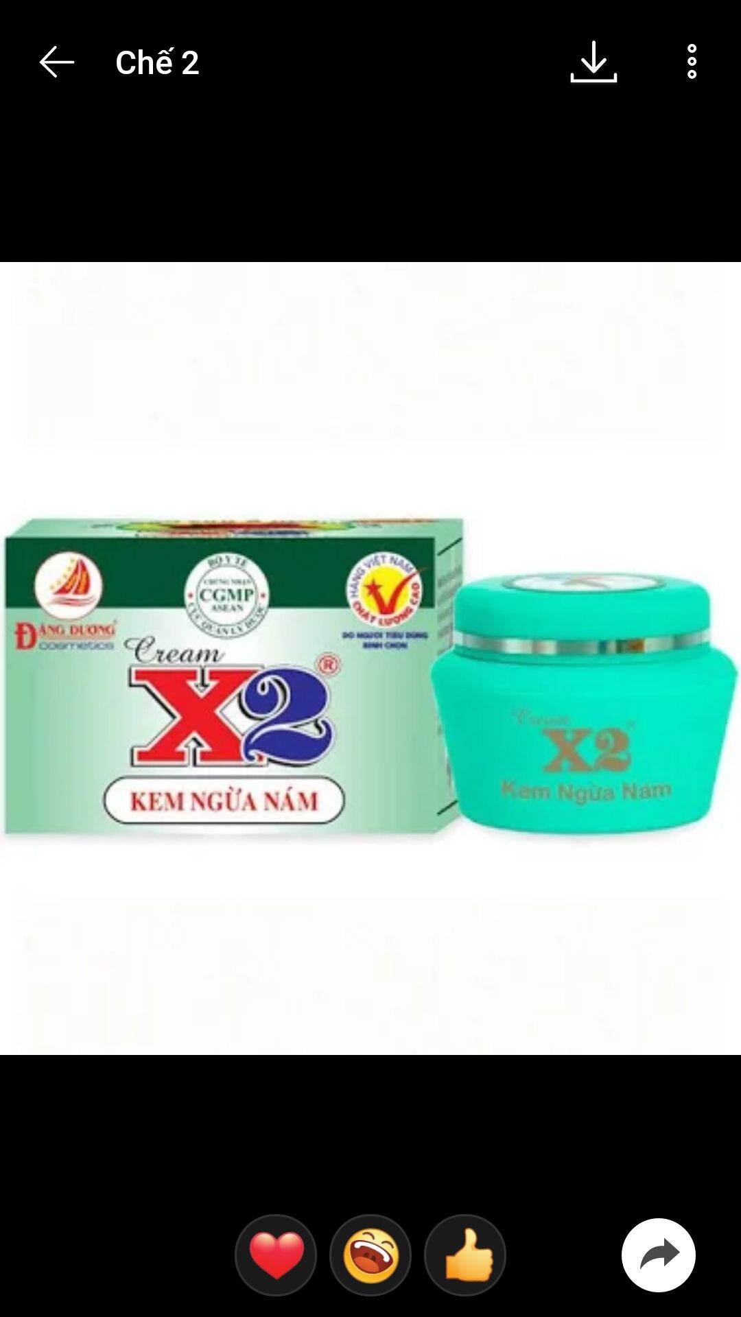 Kem X2 trắng da ngừa nám 10g