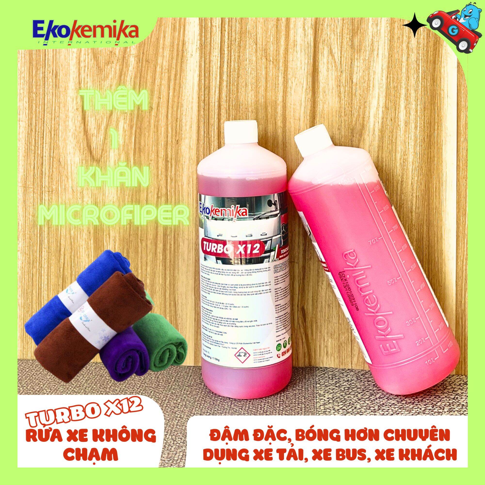 Dung dịch rửa xe không chạm turbo x12 1l