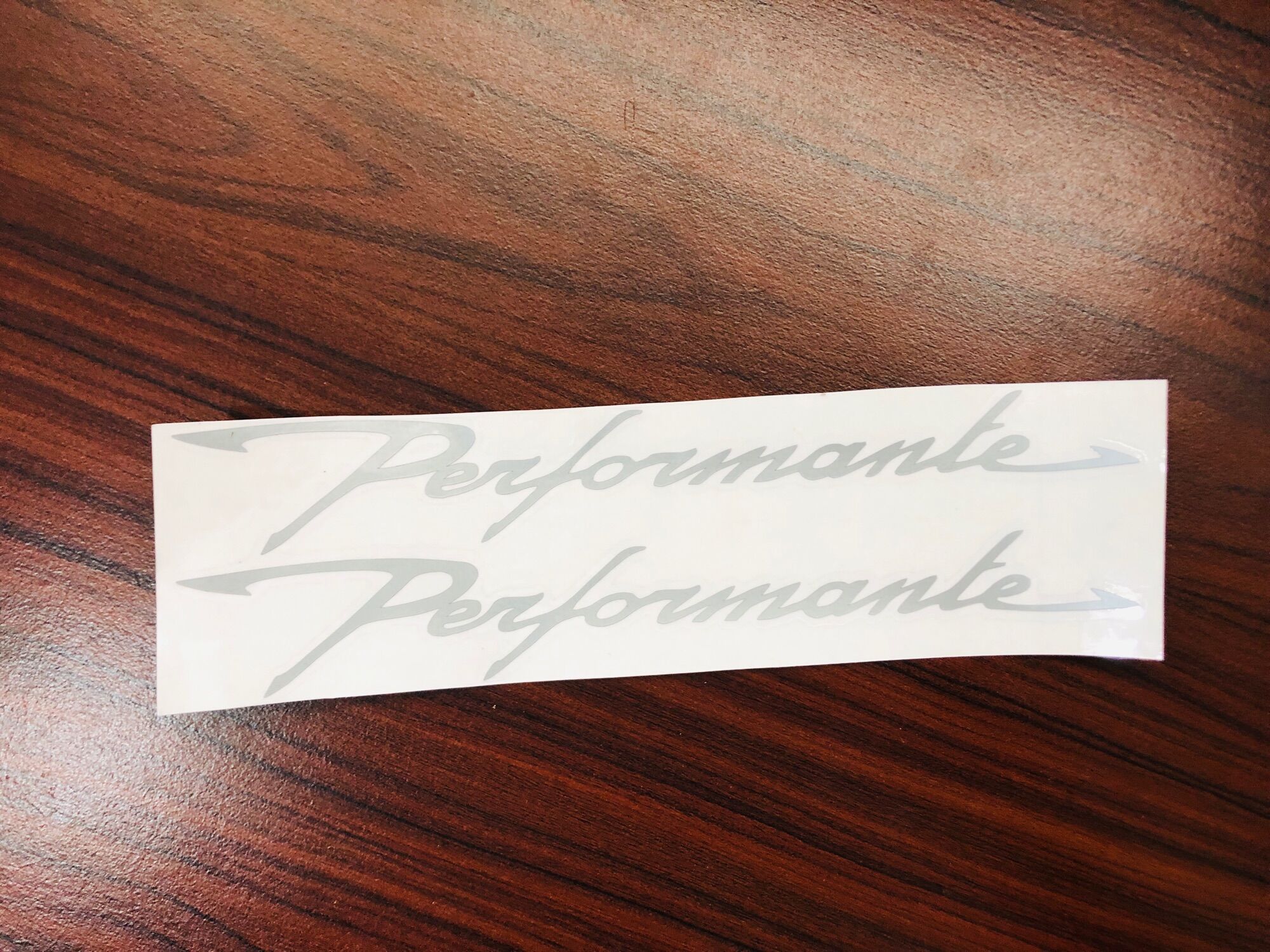 Cặp chữ performace decal bạc