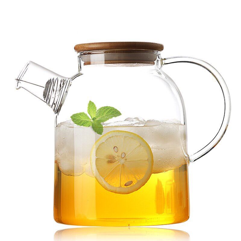 Bình thủy tinh nắp gỗ 1600ml