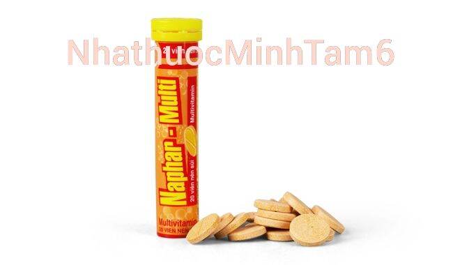 [HCM]Napha-multi plus - viên sủi tăng cường sức đề kháng (tuýp 20 viên)