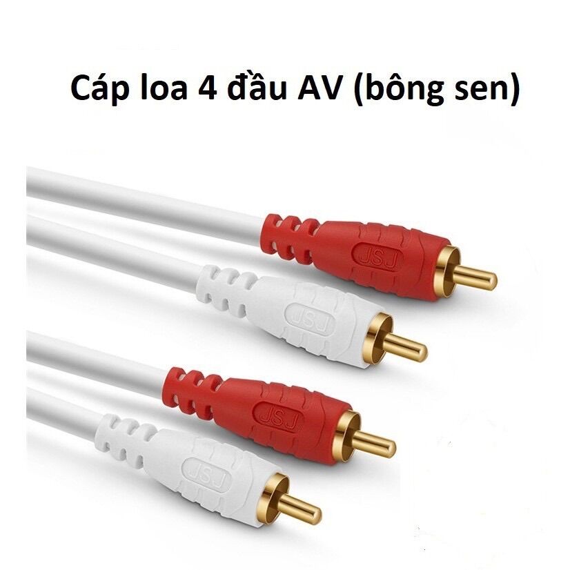 Dây av 4 đầu hoa sen dài 1.8m suny