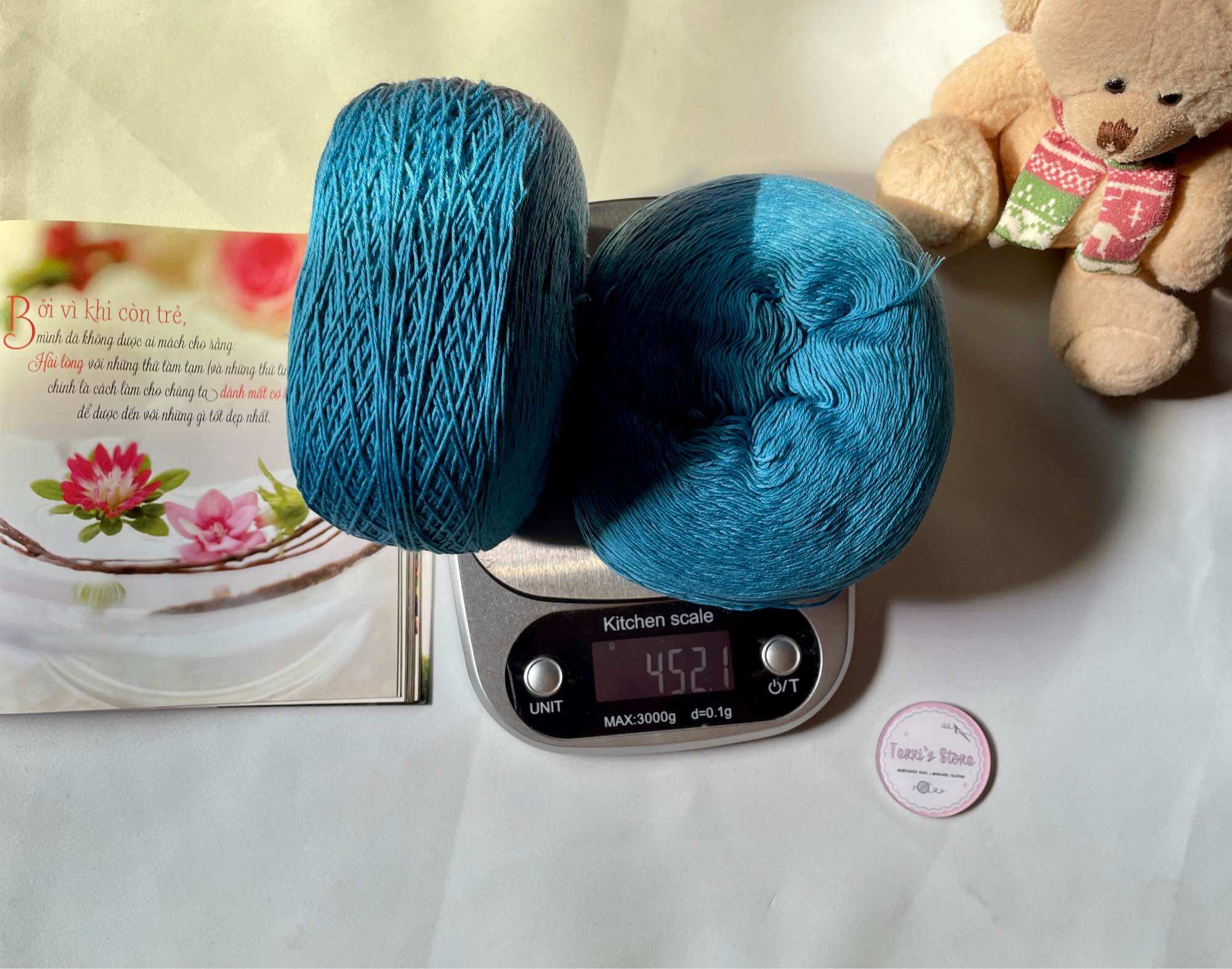 Yarn - Sợi Cotton Silk | Combo sợi se/xe tròn - Cỡ 0.8mm | Đan móc sản phẩm mùa hè | Terri Store