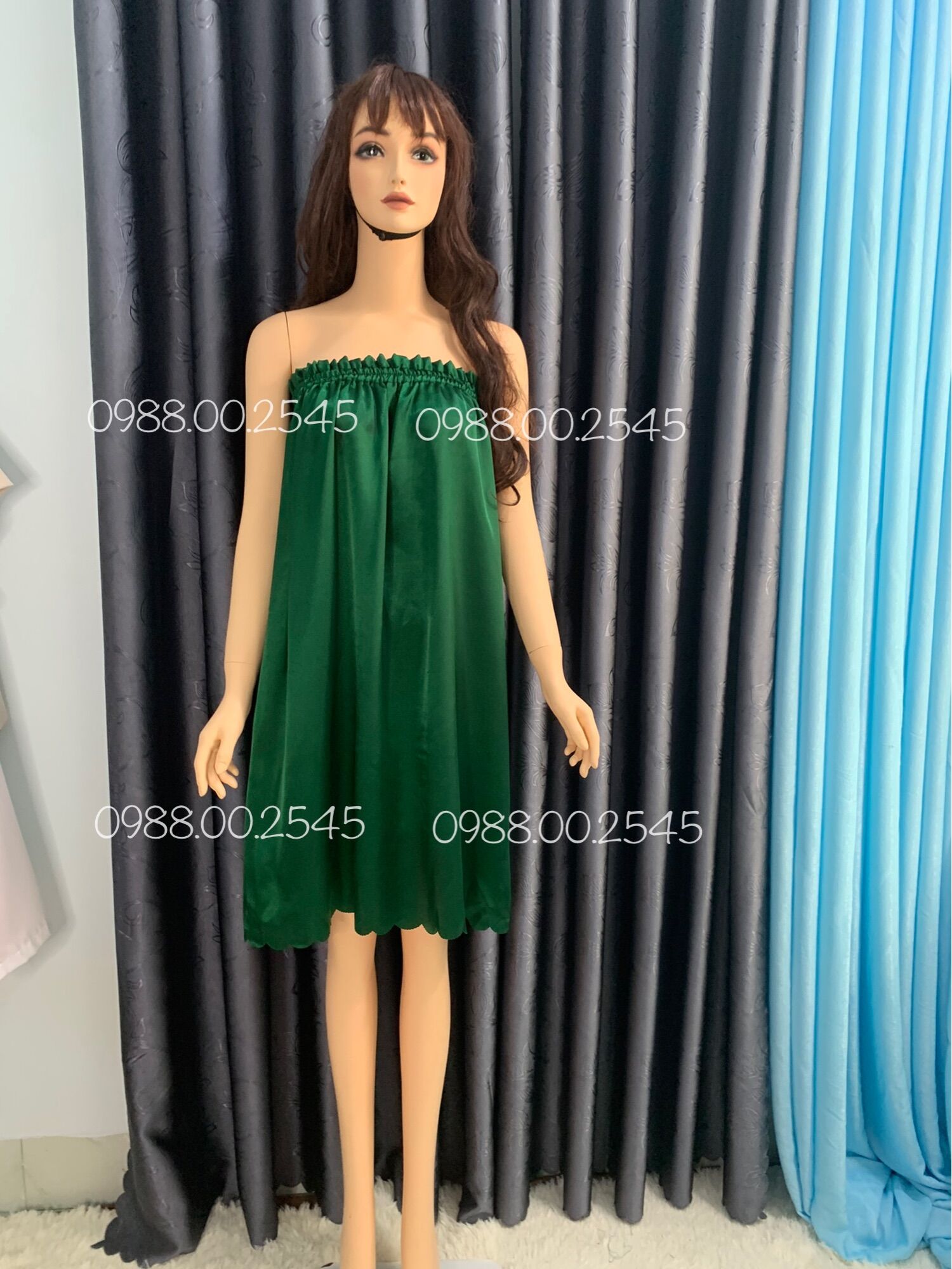 [✅SIÊU ĐẸP✅] váy quây phi lụa mặc trong spa