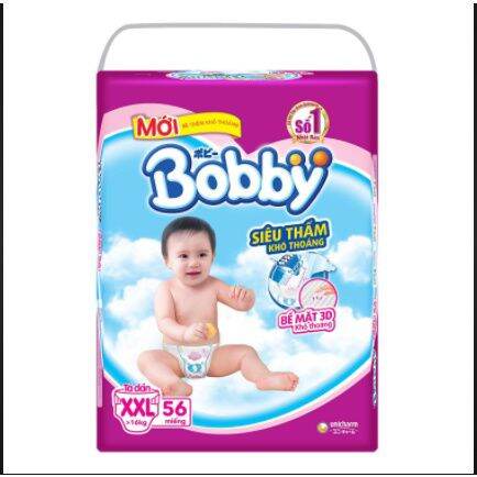 Tã dán Bobby M76+6.L68.XL62.XXL56