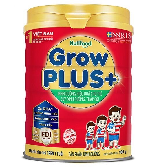 Sữa bột Grow plus đỏ 900g