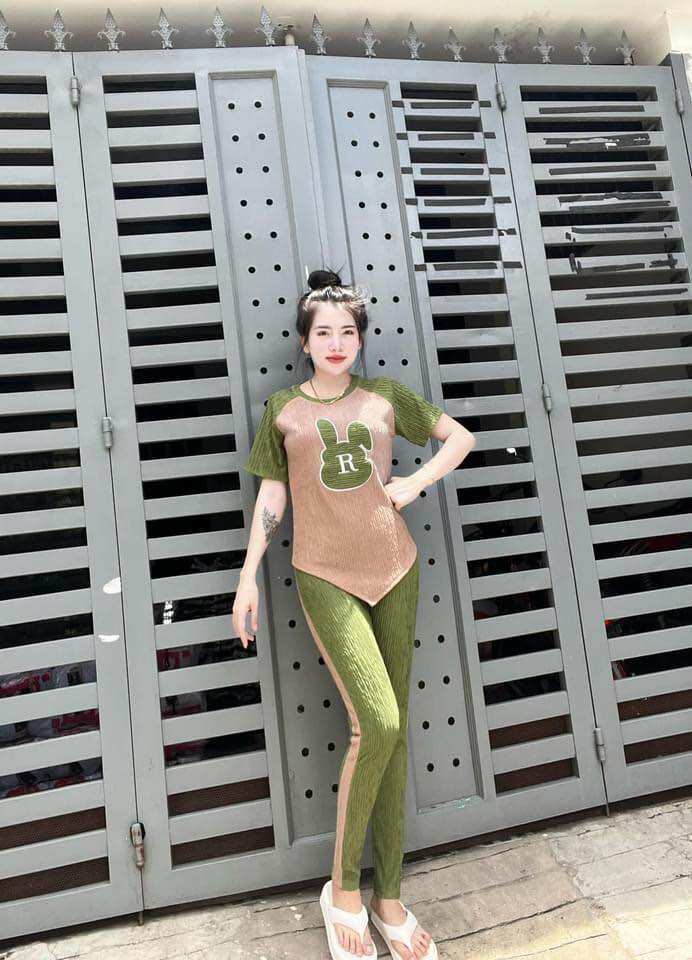 SET BỘ XỐP VẠT THÊU THỎ CHỮ R