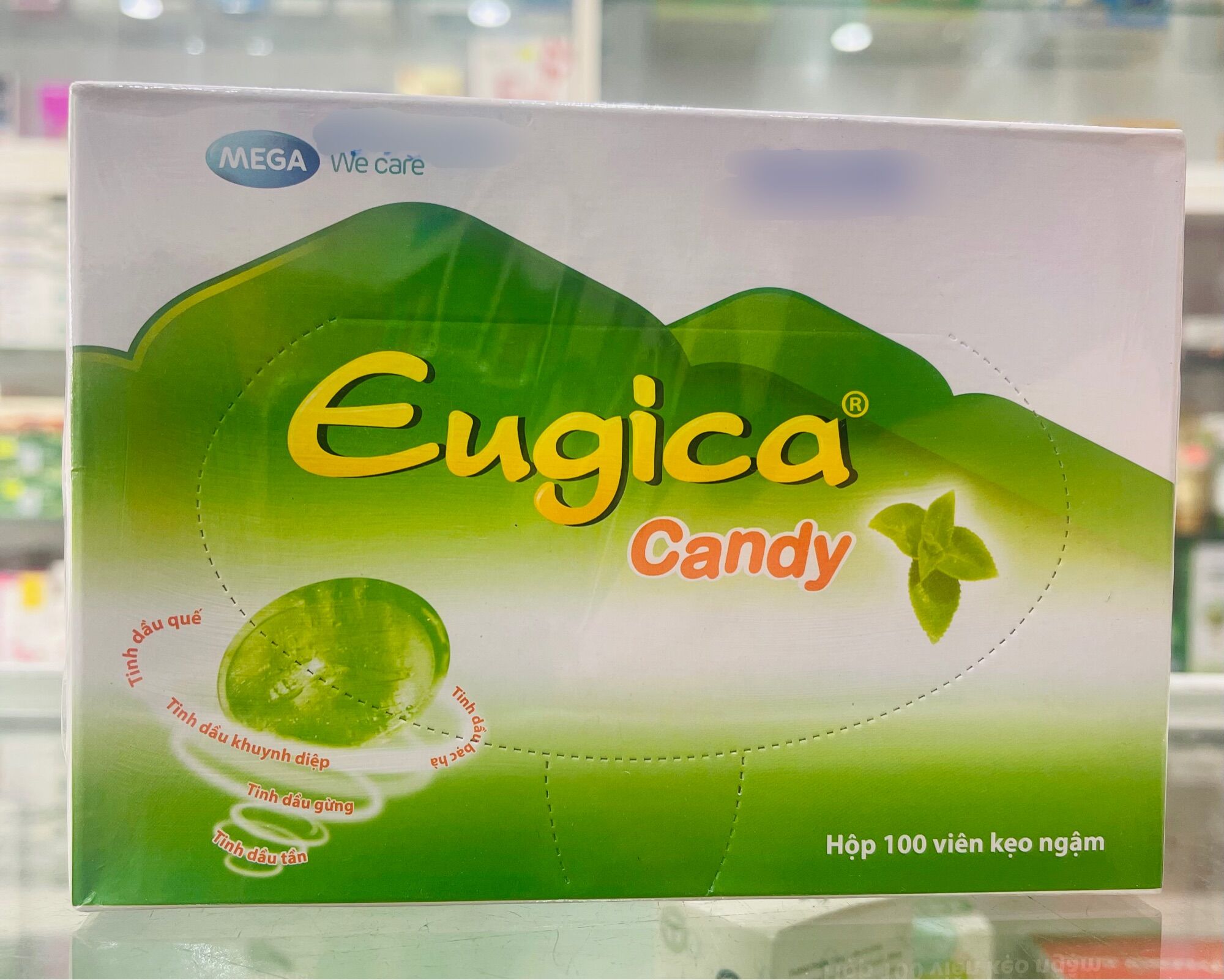 Kẹo ngậm thảo dược Eugica candy - 100 viên/hộp