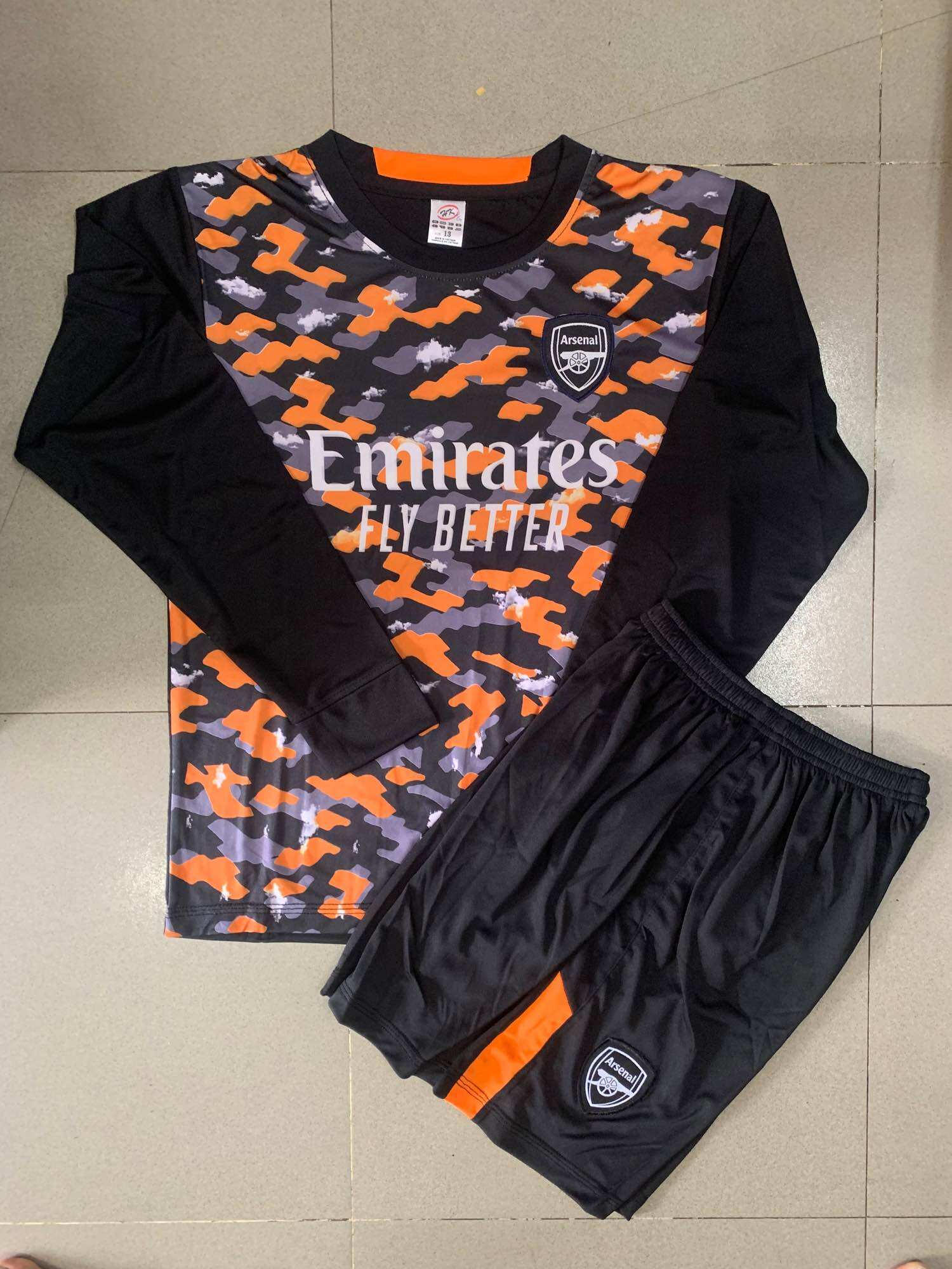 Đồ đá banh tay dài Arsenal size 11-15