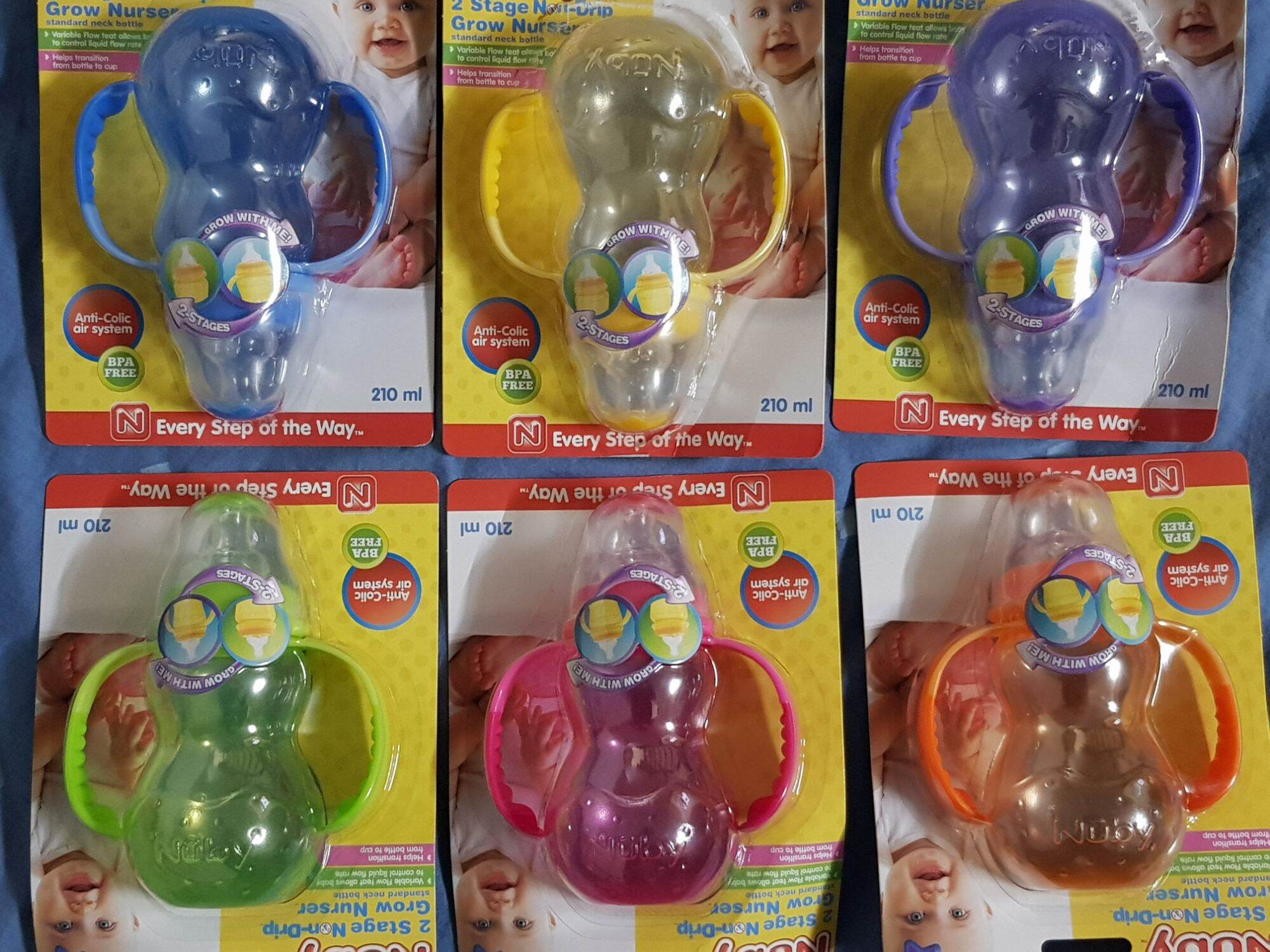 Bình sữa Nuby 210ml chống sặc cho bé