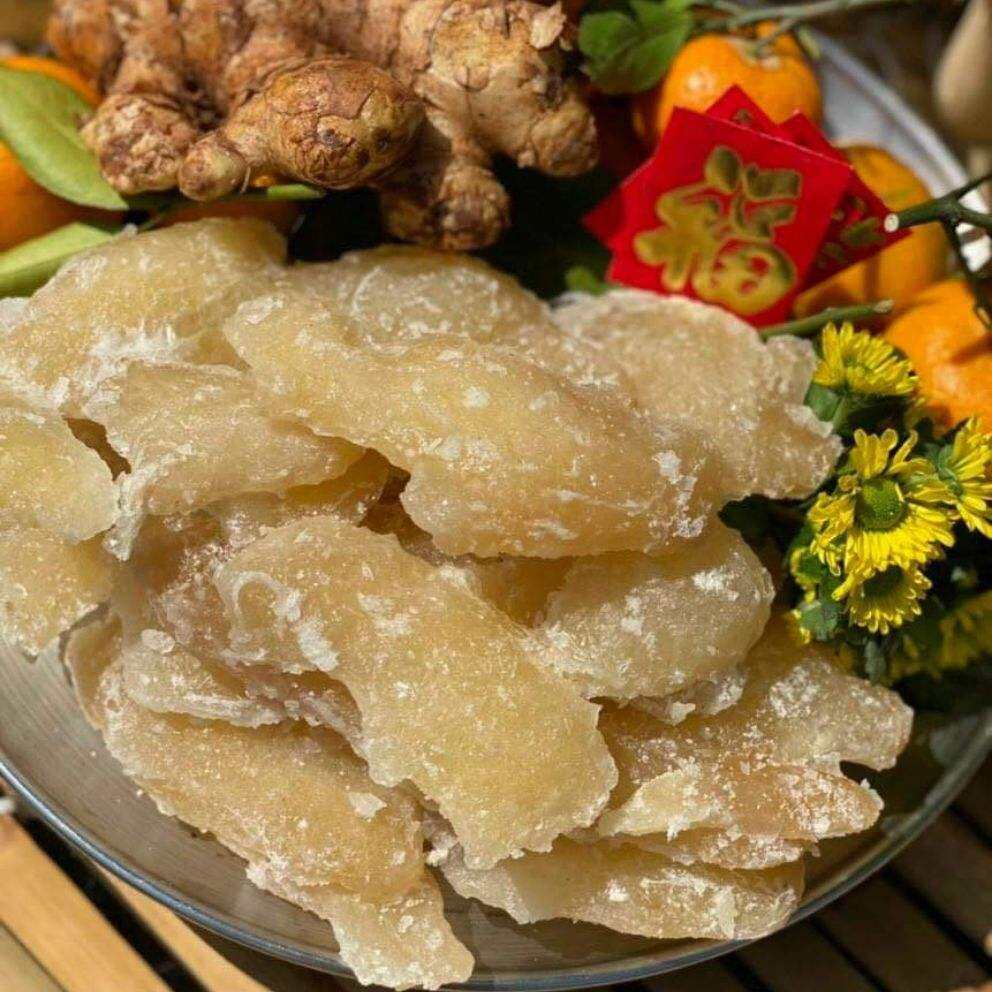 Mứt gừng xâm 500g (Mứt gừng nguyên củ đường phèn ngọt thanh)