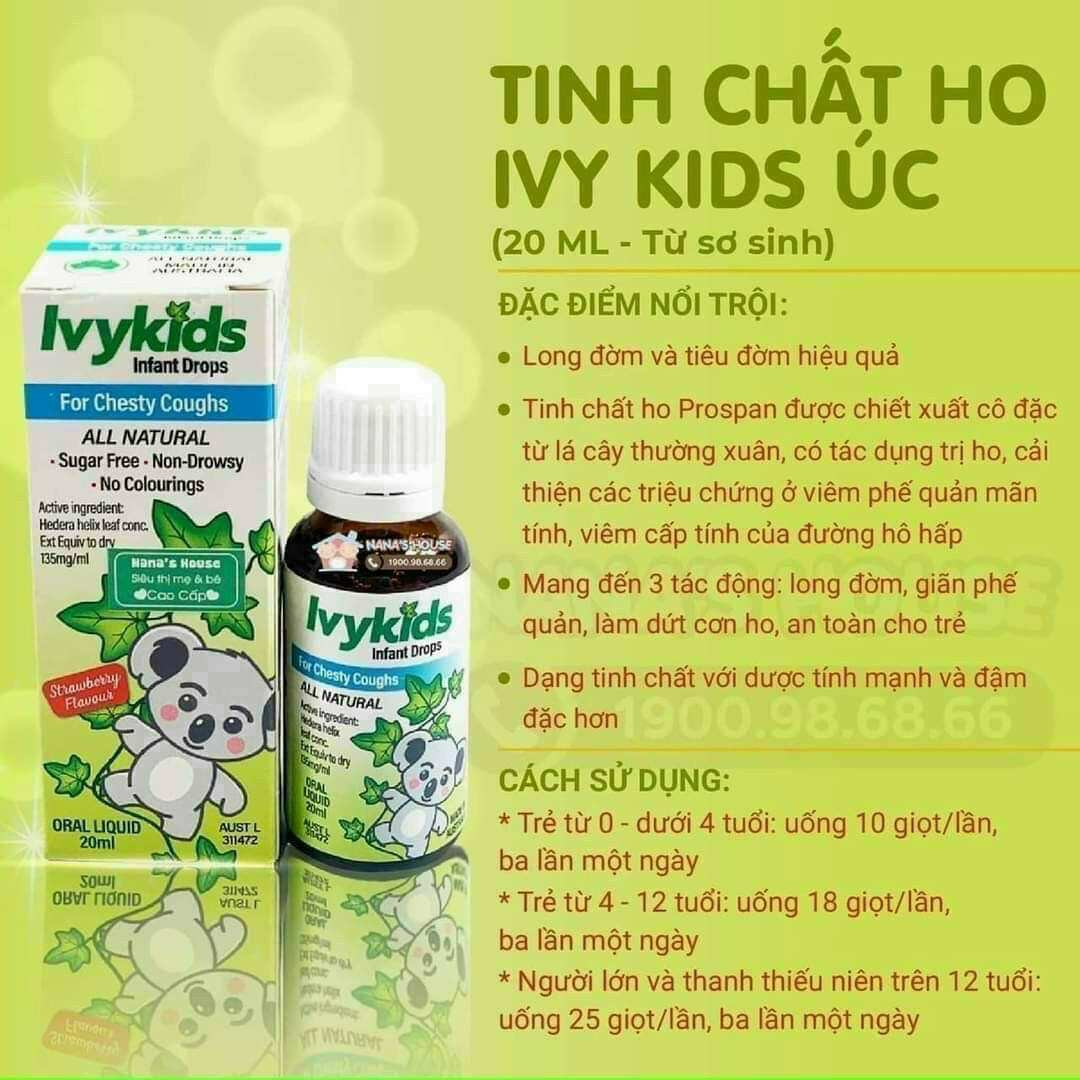 Siro giảm ho Ivy Kids 20ml