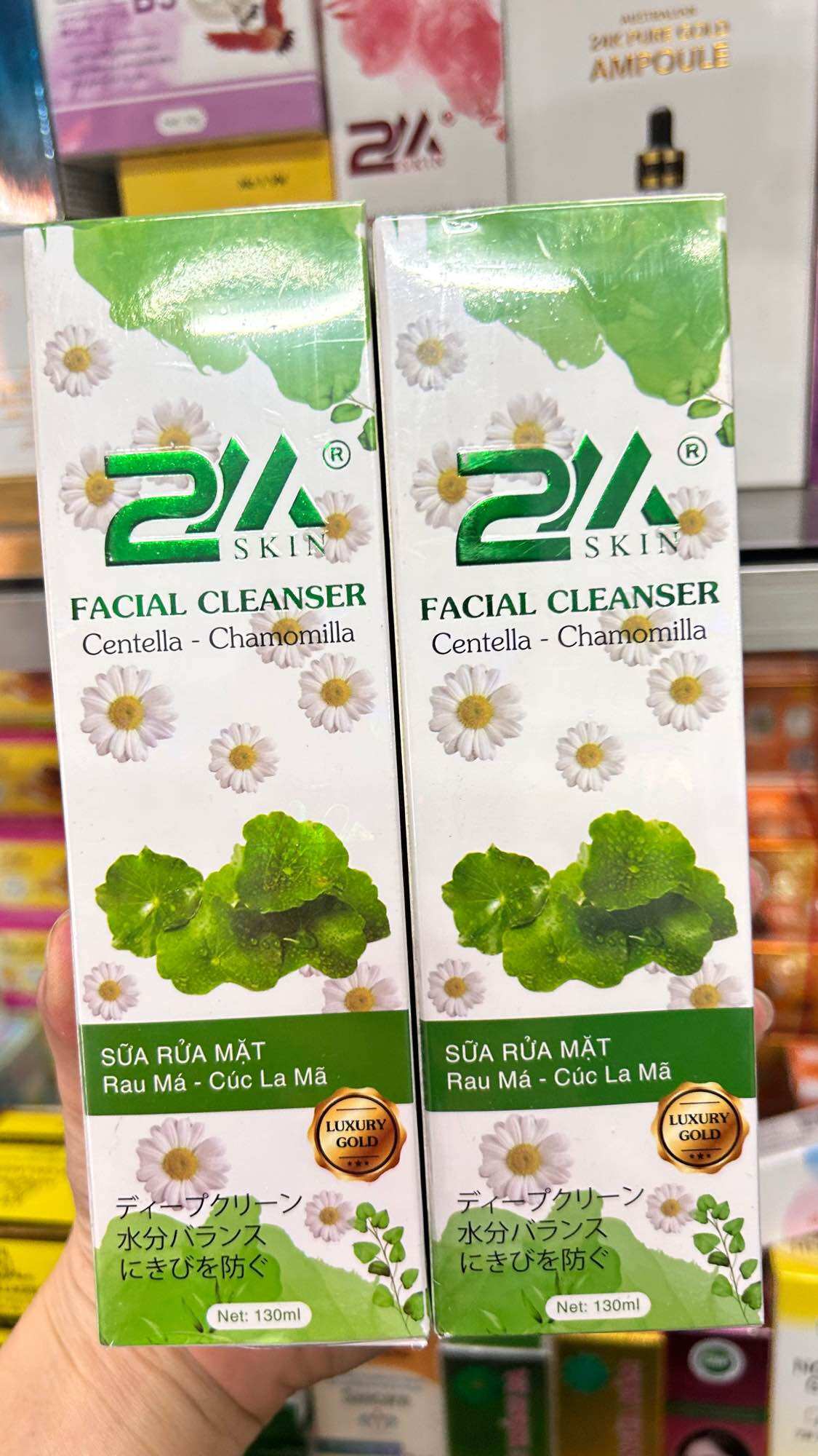 Sửa rửa mặt rau má - cúc la mã