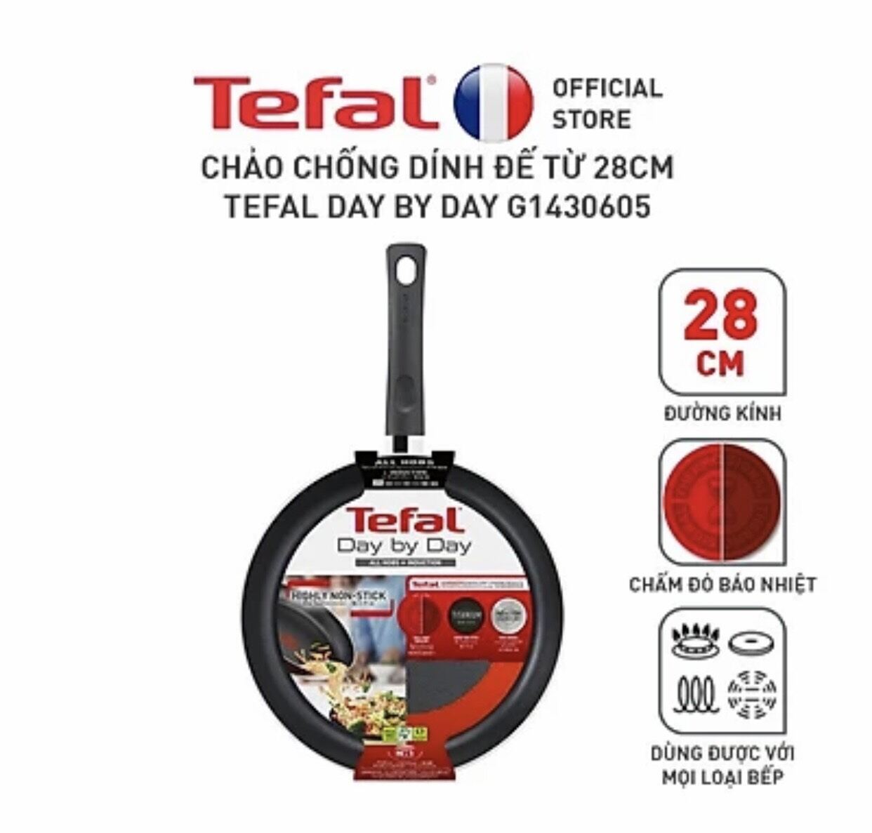 Chảo Chiên Tefal Day By Day 28cm
