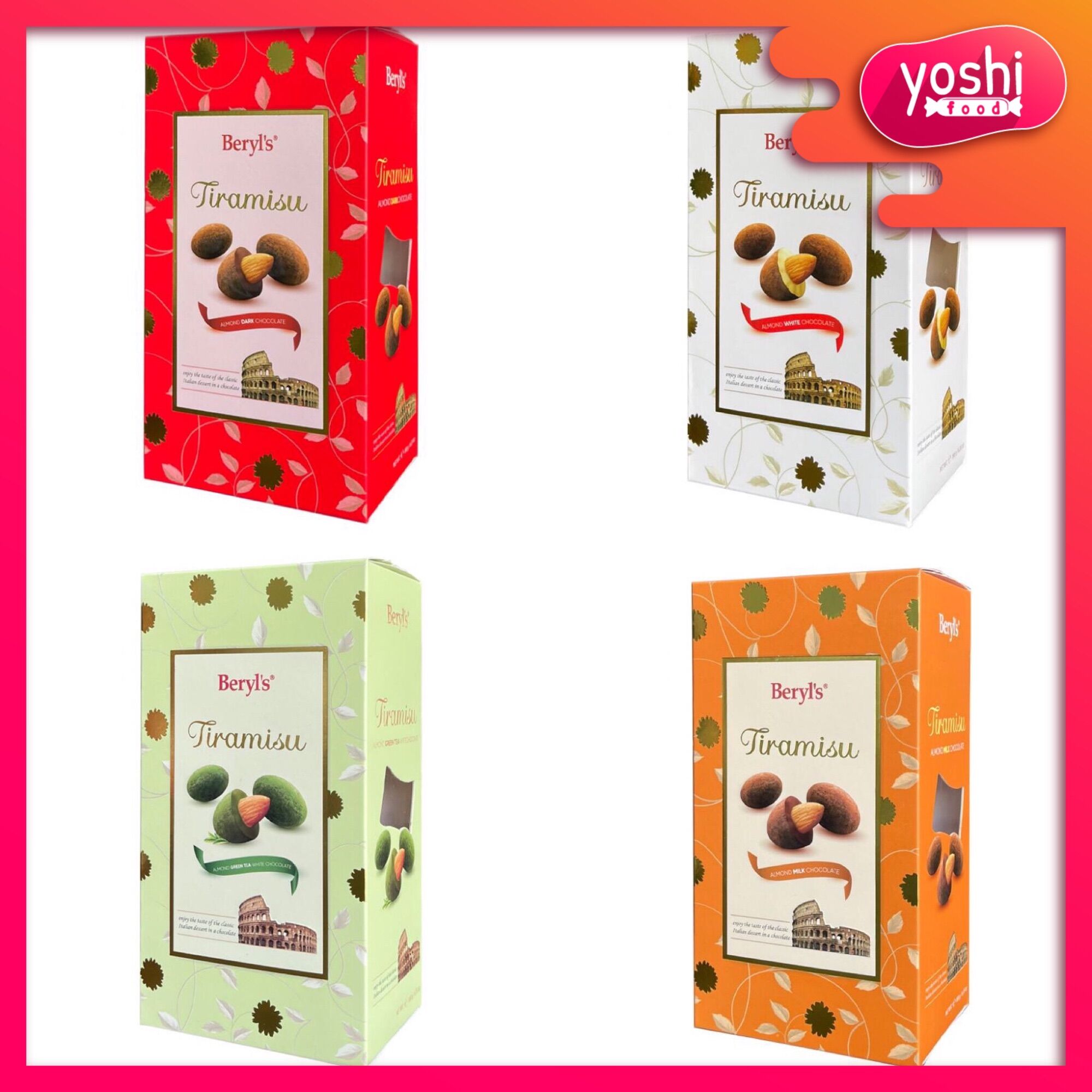 Socola Tiramisu Beryl's Bọc Hạnh Nhân 200gr - Malaysia