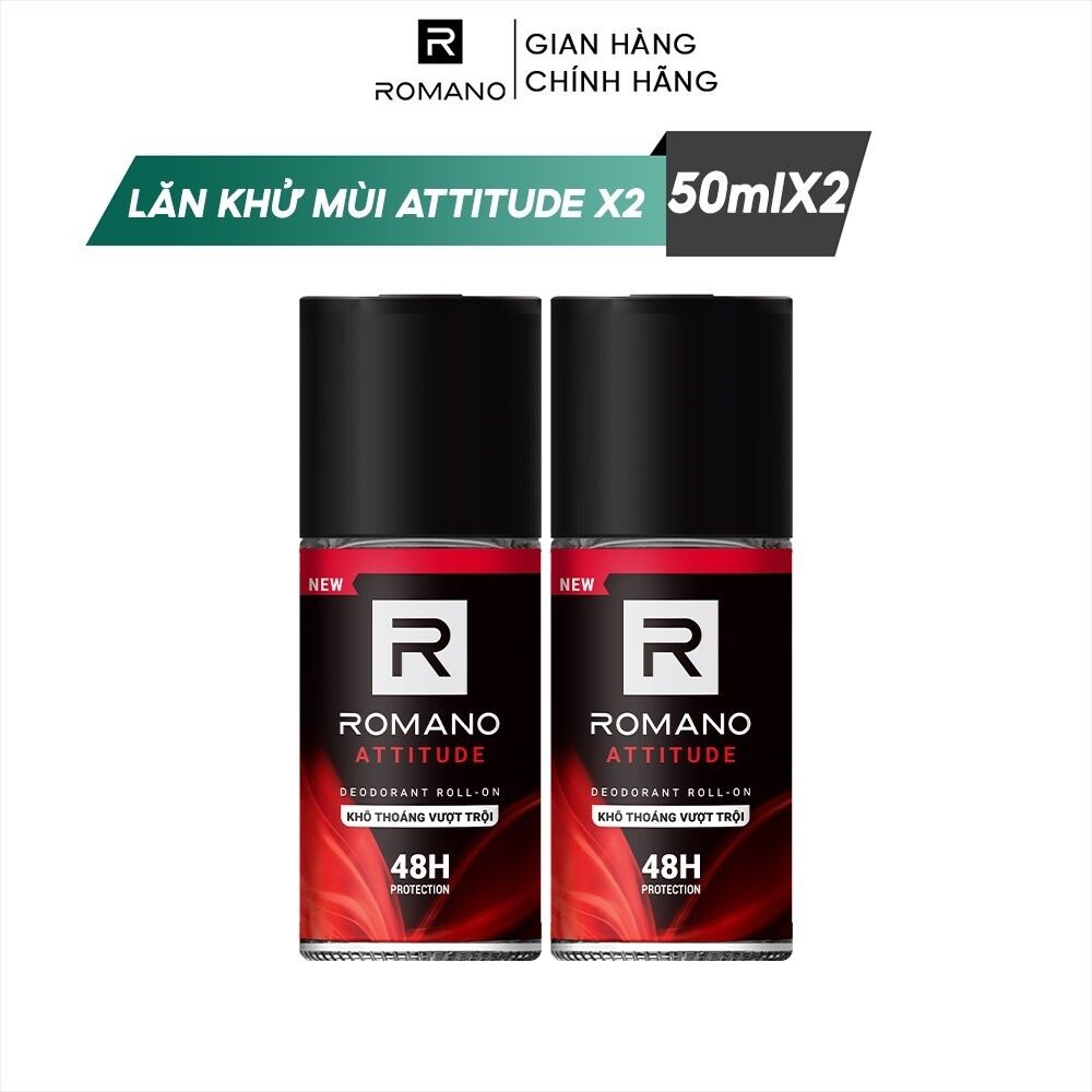 Combo 2 lăn khử mùi romano 50ml