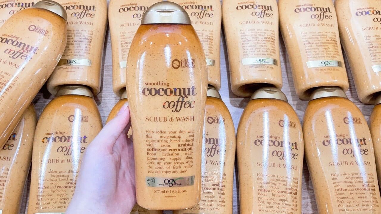 Ogx Coconut Coffee sữa tắm dưỡng da- 577m