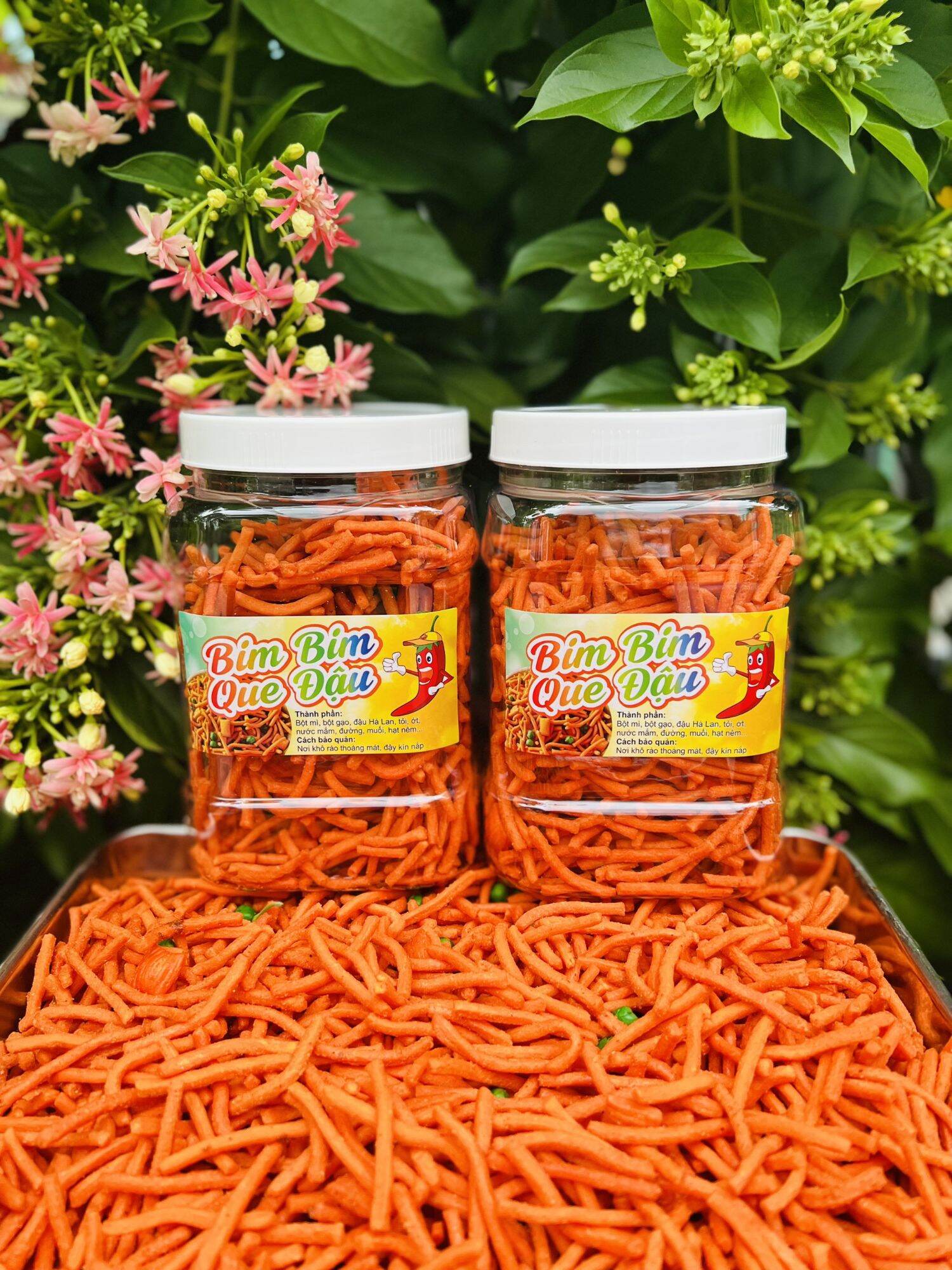 Bim bim que đậu hà Lan hủ 550g