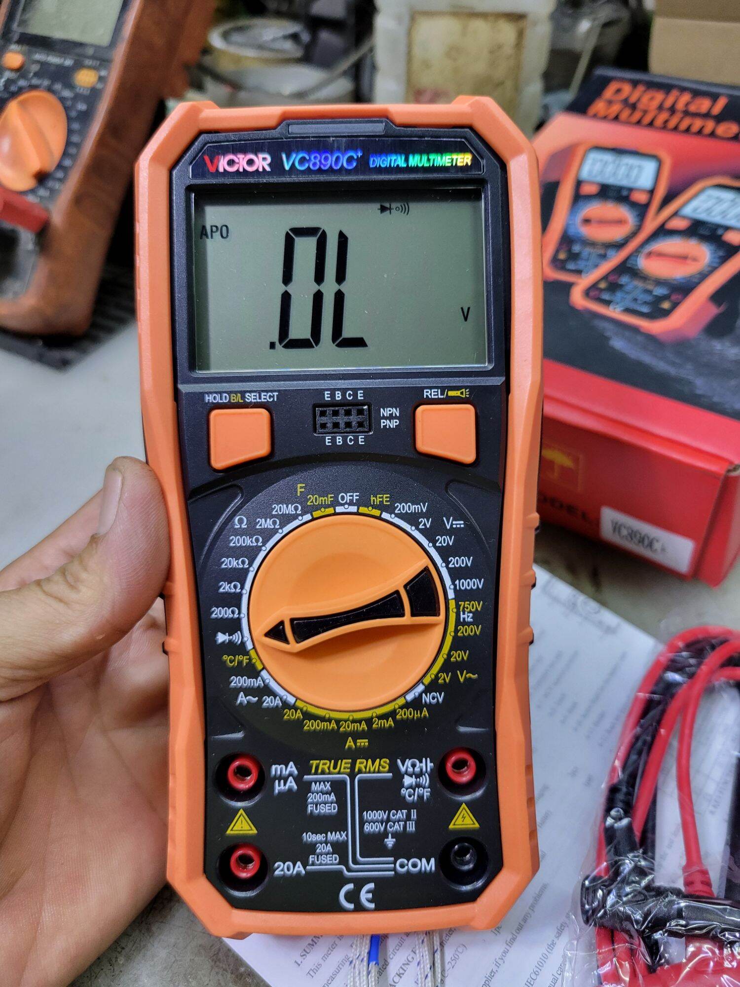  Đồng Hồ VOM Digital Multimeter Victor VC890C+ Thiết Bị Đo Điện Dụng Cụ Điện 