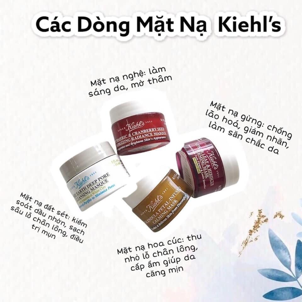 Mask Kiehl’s  Mặt nạ Đất sét dành cho da Mụn và dâu- Mini size 14ml