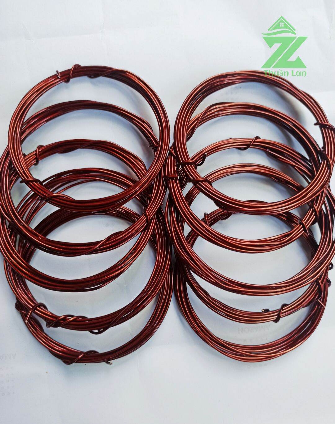 Set 5 cuộn Dây Nhôm Mạ Đồng 3m