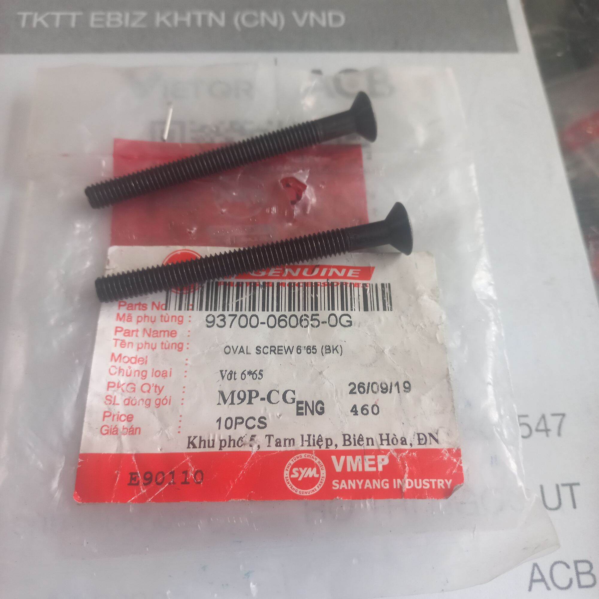 Ốc bắt gù tay láy : 6ly65 màu đen