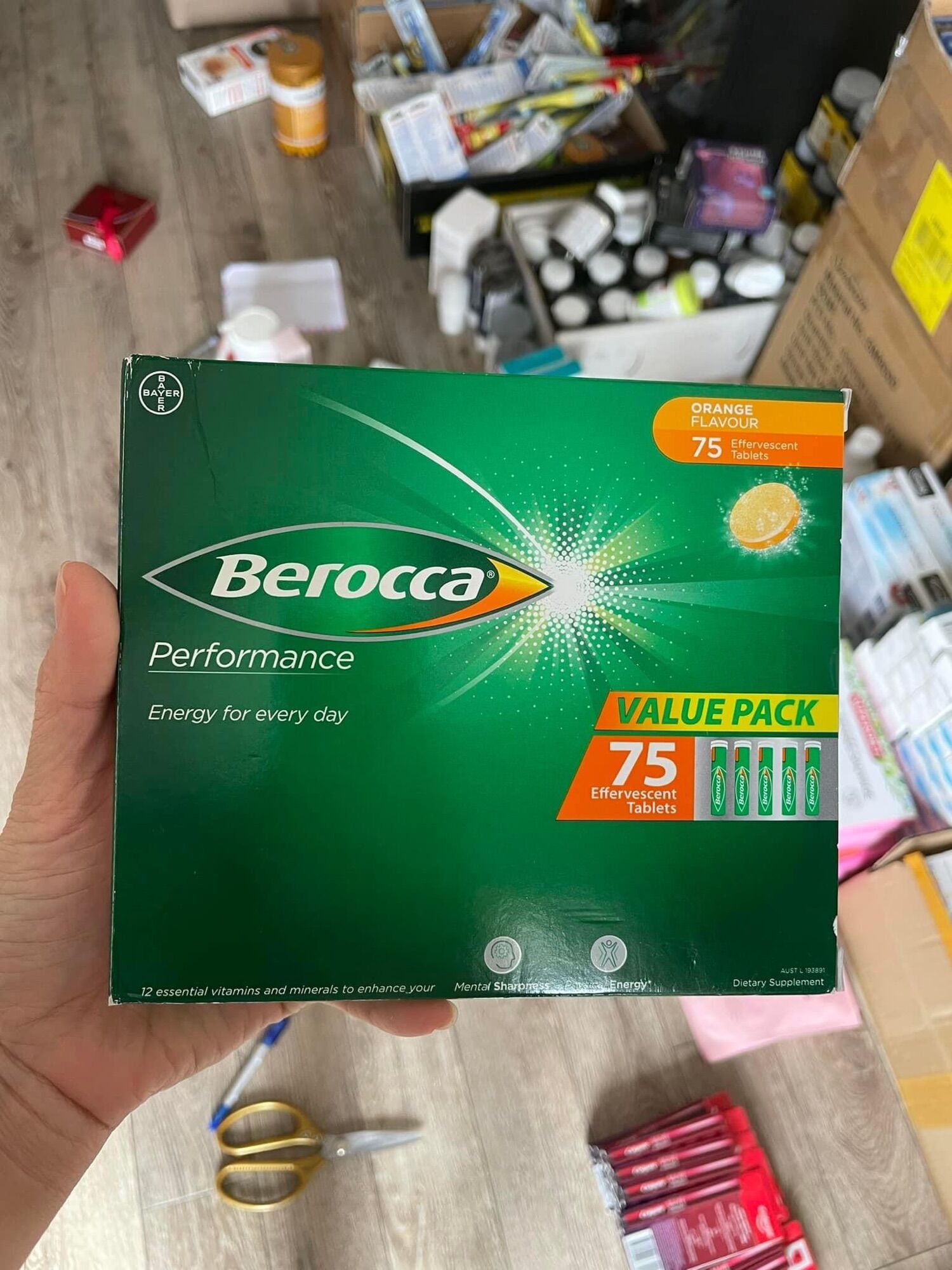 Viên sủi berocca úc - hộp 75 viên