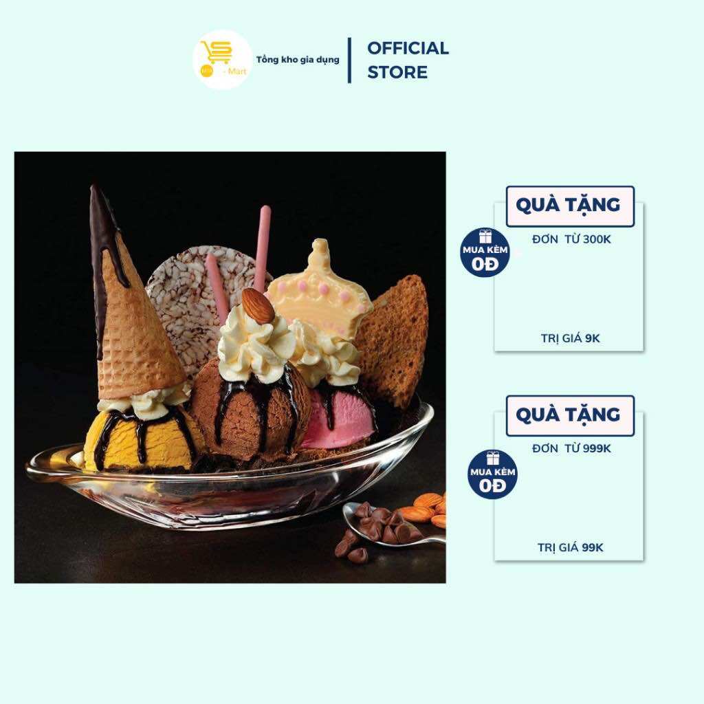 Dĩa Thuyền, Dĩa Thuỷ Tinh Ocean Alaska Trong Suốt, Cao Cấp MTA-MART2