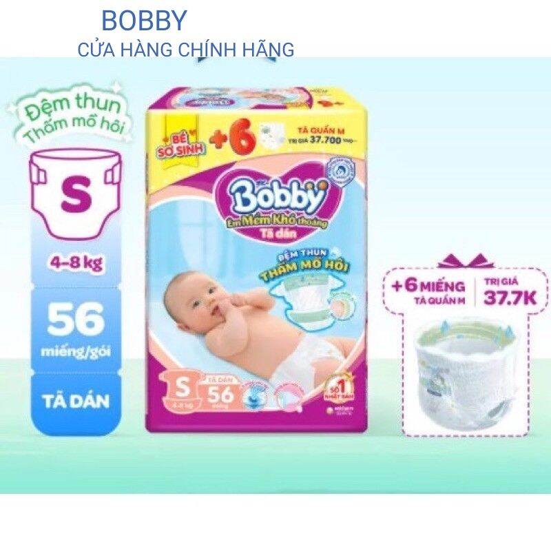 Tã dán bobby S 54 miếng