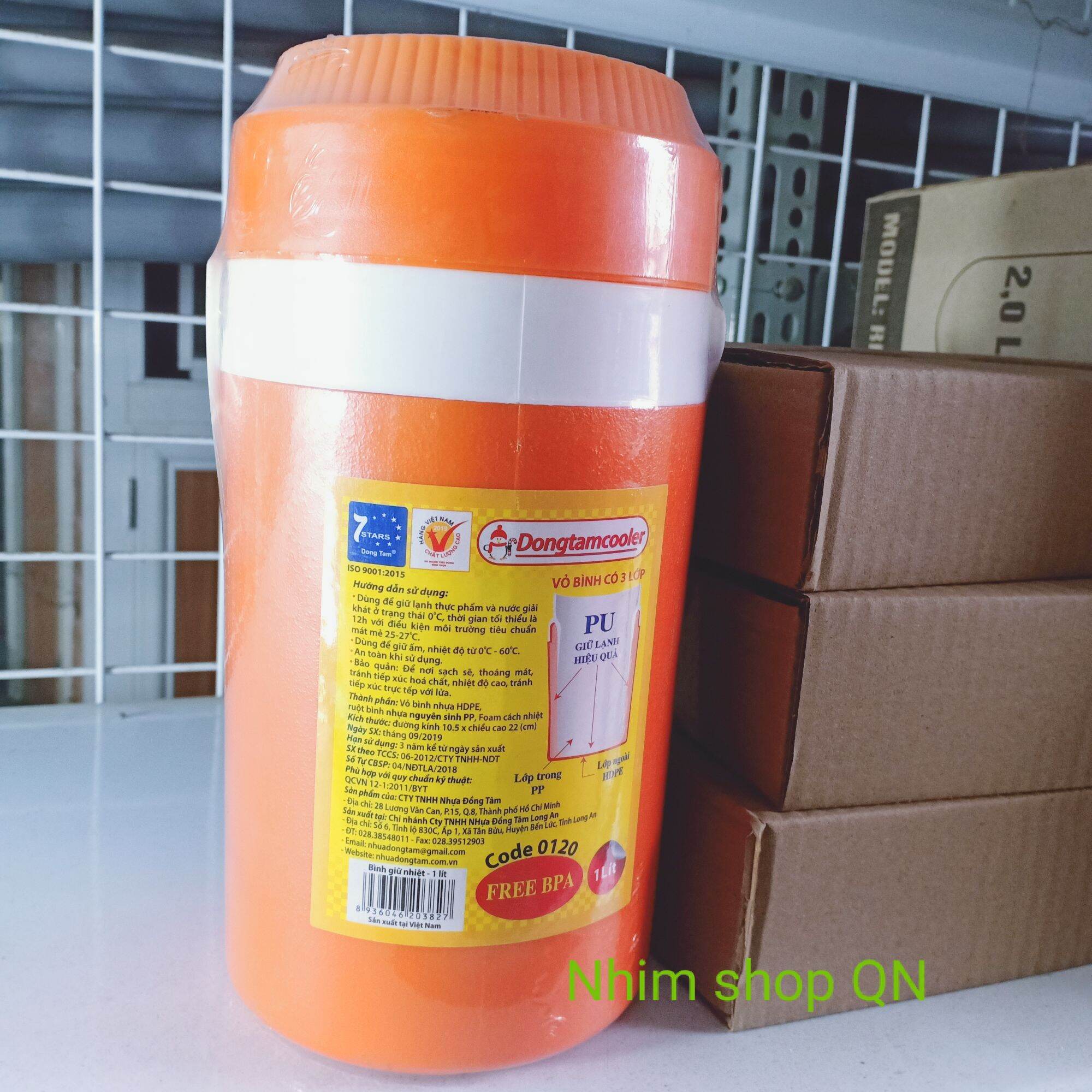 Bình giữ nhiệt nhựa Đồng Tâm loại 1 lít và 1.5 lít